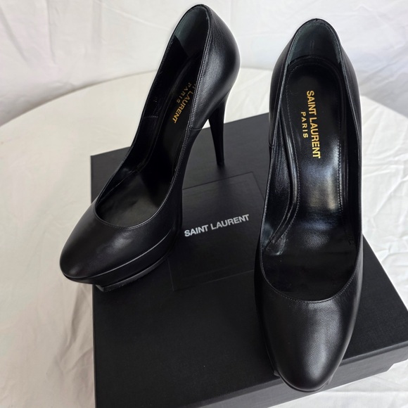 Saint Laurent Classic Black Platform Heels With Box - Size 40! - Picture 4 of 16